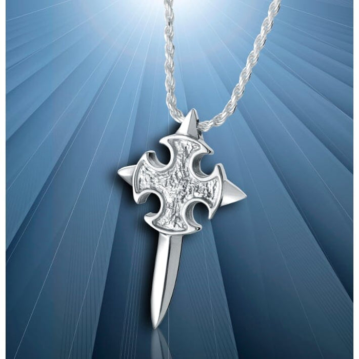 Schwert-Kreuz-Halskette zur Feuerbestattung