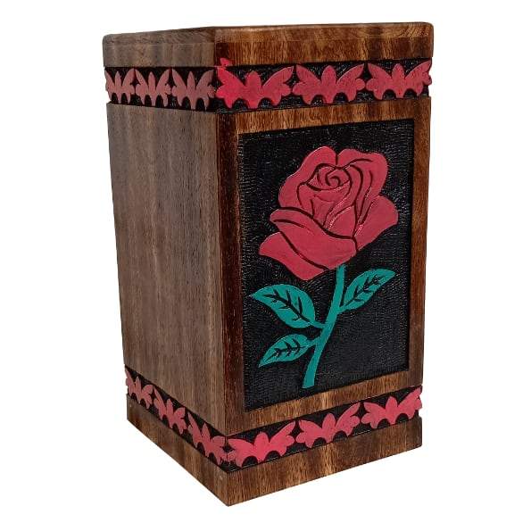 Urn With Color Rose
